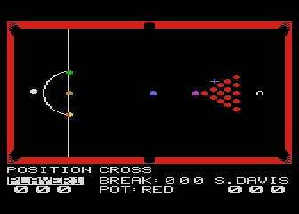 Steve Davis Snooker atari screenshot
