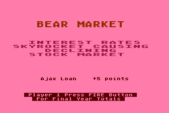Stock Market atari screenshot