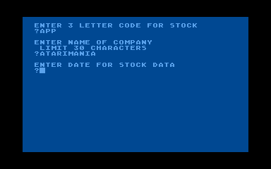 Stockaid atari screenshot