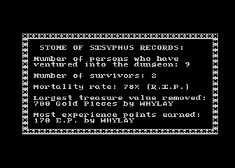 Stone of Sisyphus (The) atari screenshot