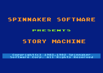 Story Machine atari screenshot