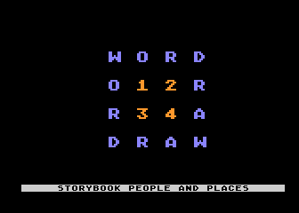 Storybook Friends - Word-Draw - Storybook People and Places atari screenshot