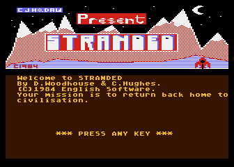 Stranded atari screenshot