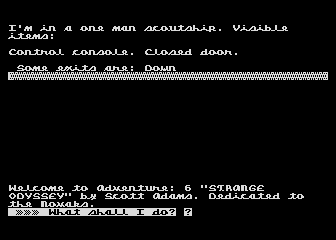 Adventure No.  6 - Strange Odyssey atari screenshot