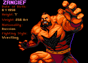 Street Fighter II atari screenshot