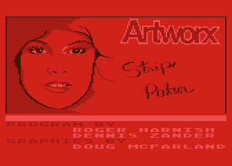 Strip Poker atari screenshot