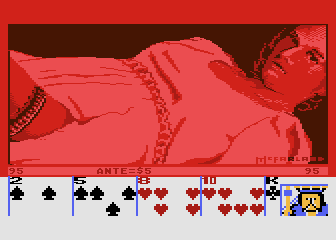 Strip Poker atari screenshot