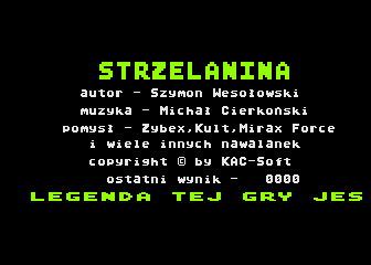 Strzelanina atari screenshot
