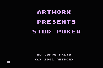 Stud Poker atari screenshot