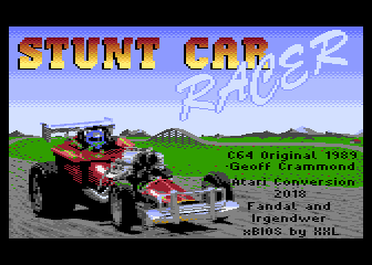 Stunt Car Racer atari screenshot
