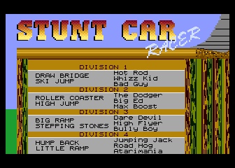 Stunt Car Racer atari screenshot