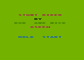 Stunt Rider atari screenshot