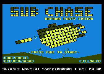 Sub Chase atari screenshot