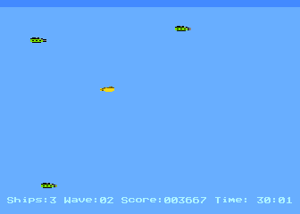 Sub Chase atari screenshot