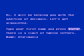 Success with Math - Decimals - Addition and Subtraction atari screenshot