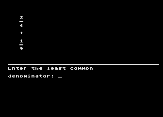 Success with Math - Fractions - Addition and Subtraction atari screenshot