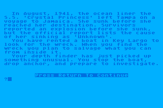 Sunken Treasure atari screenshot