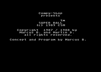 Super Ball atari screenshot
