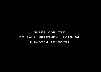 Super Car III atari screenshot