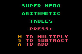 Super Hero Arithmetic Tables — screenshot 1