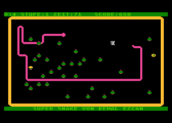 Super-Snake atari screenshot