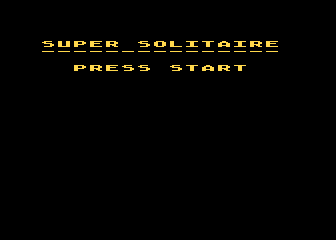 Super Solitaire atari screenshot