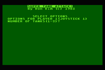 Super Tank Attack! atari screenshot