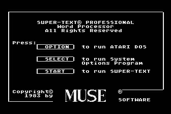 Super-Text atari screenshot