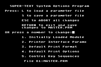 Super-Text atari screenshot