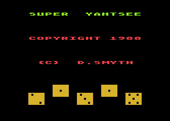 Super Yahtsee atari screenshot