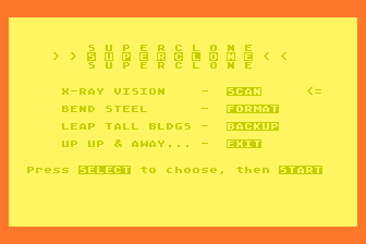 Superclone atari screenshot