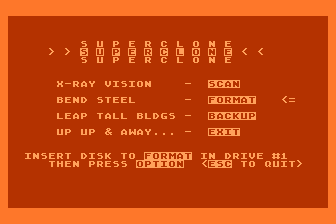 Superclone atari screenshot