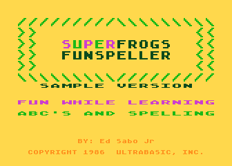 SuperFrogs Funspeller atari screenshot