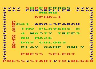 SuperFrogs Funspeller atari screenshot