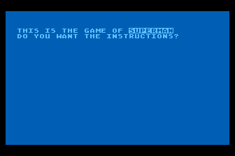 Superman atari screenshot