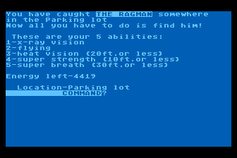 Superman atari screenshot
