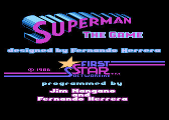 Superman - The Game atari screenshot