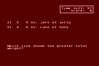 Survival Math atari screenshot