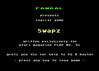 Swapz atari screenshot