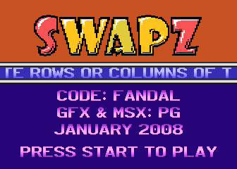 Swapz atari screenshot