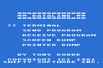 Swifty Datalink atari screenshot