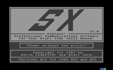 SX Express! atari screenshot