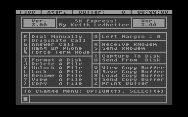 SX Express! atari screenshot