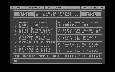 SX Express! atari screenshot