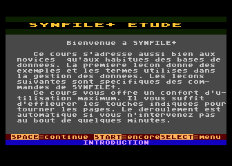 SynFile+ Tutorial atari screenshot