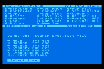 SynFile+ Utilities atari screenshot