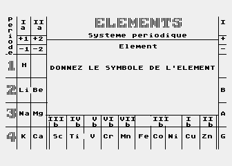 Système Périodique atari screenshot
