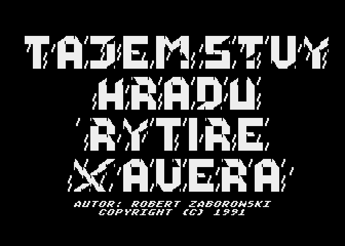 Tajemství Hradu Rytíre Xavera atari screenshot