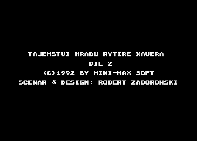 Tajemství Hradu Rytíre Xavera - Díl II atari screenshot