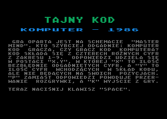 Tajny Kod atari screenshot